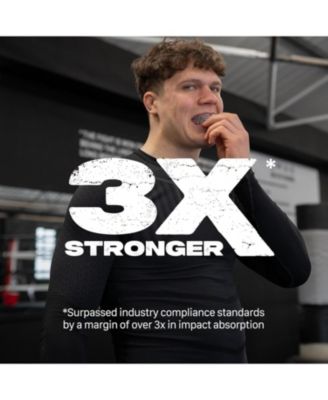 INTRO Slim Fit Sports Mouth Guard with Case for Football, Basketball, MMA, Hockey, Lacrosse, Wrestling - Adult 12+ Years - YELLOW