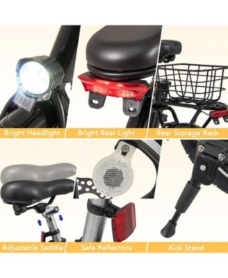 Folding Electric Bicycle with 500W Brushless Motor and Dual Disk Brakes