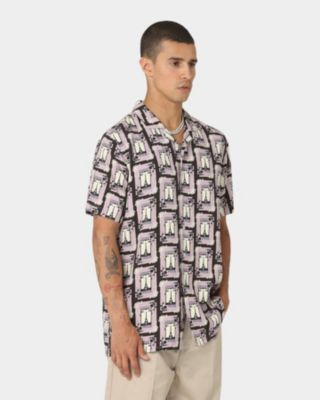 Big & Tall Parisian Rugu Short Sleeve Button Up Shirt