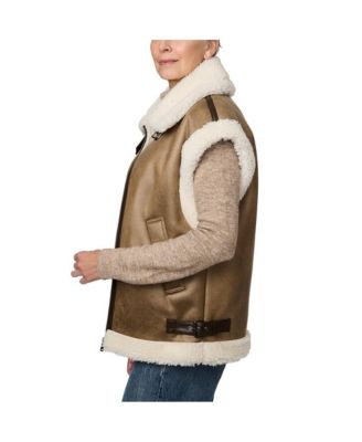Women's Faux Shearling Vest