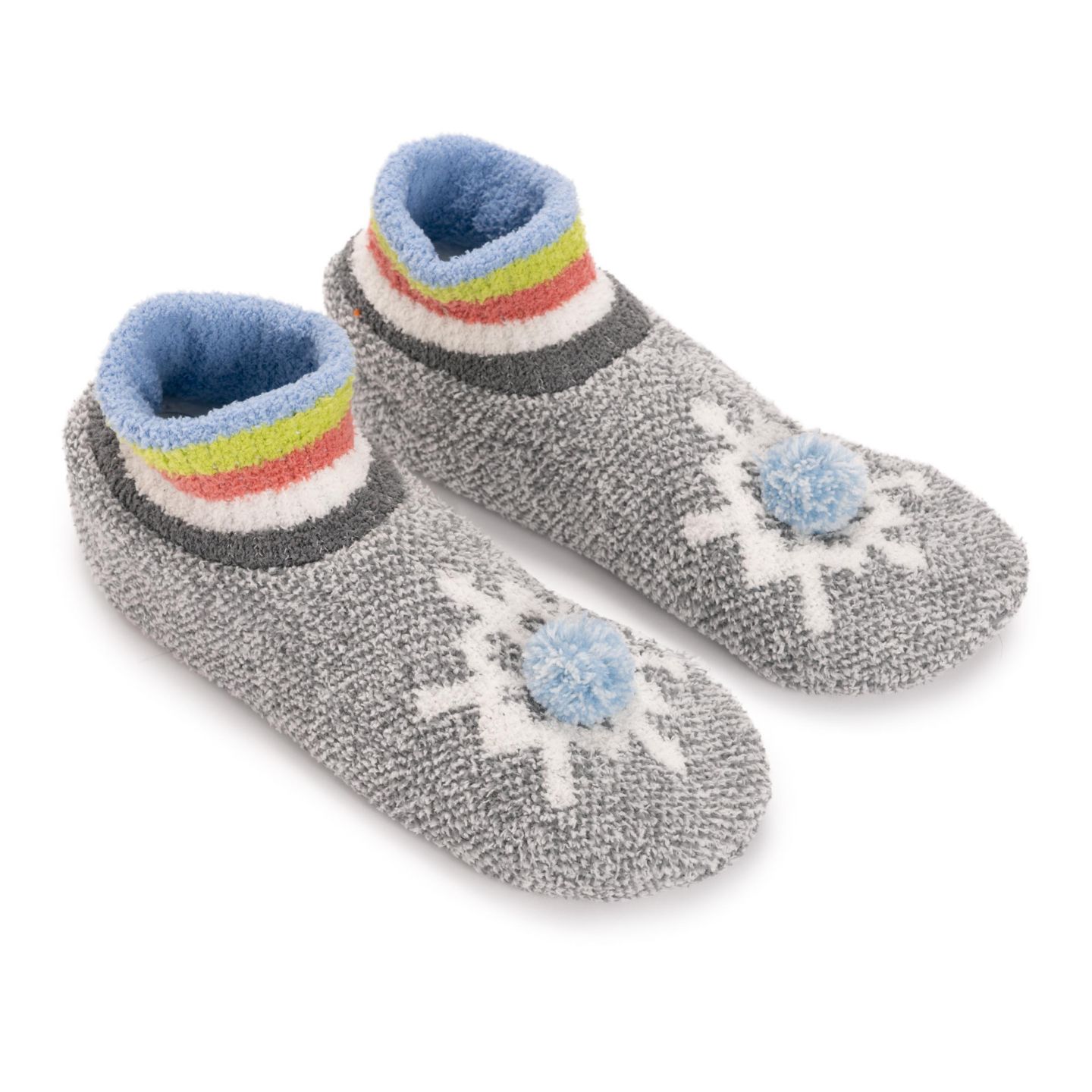 Женские ботинки MUK LUKS Cozy Ribbed Cuff Booties, цвет: Угольный — фото 6