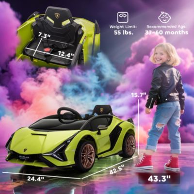 12V Lamborghini SIAN Licensed Electric Car for Kids,
