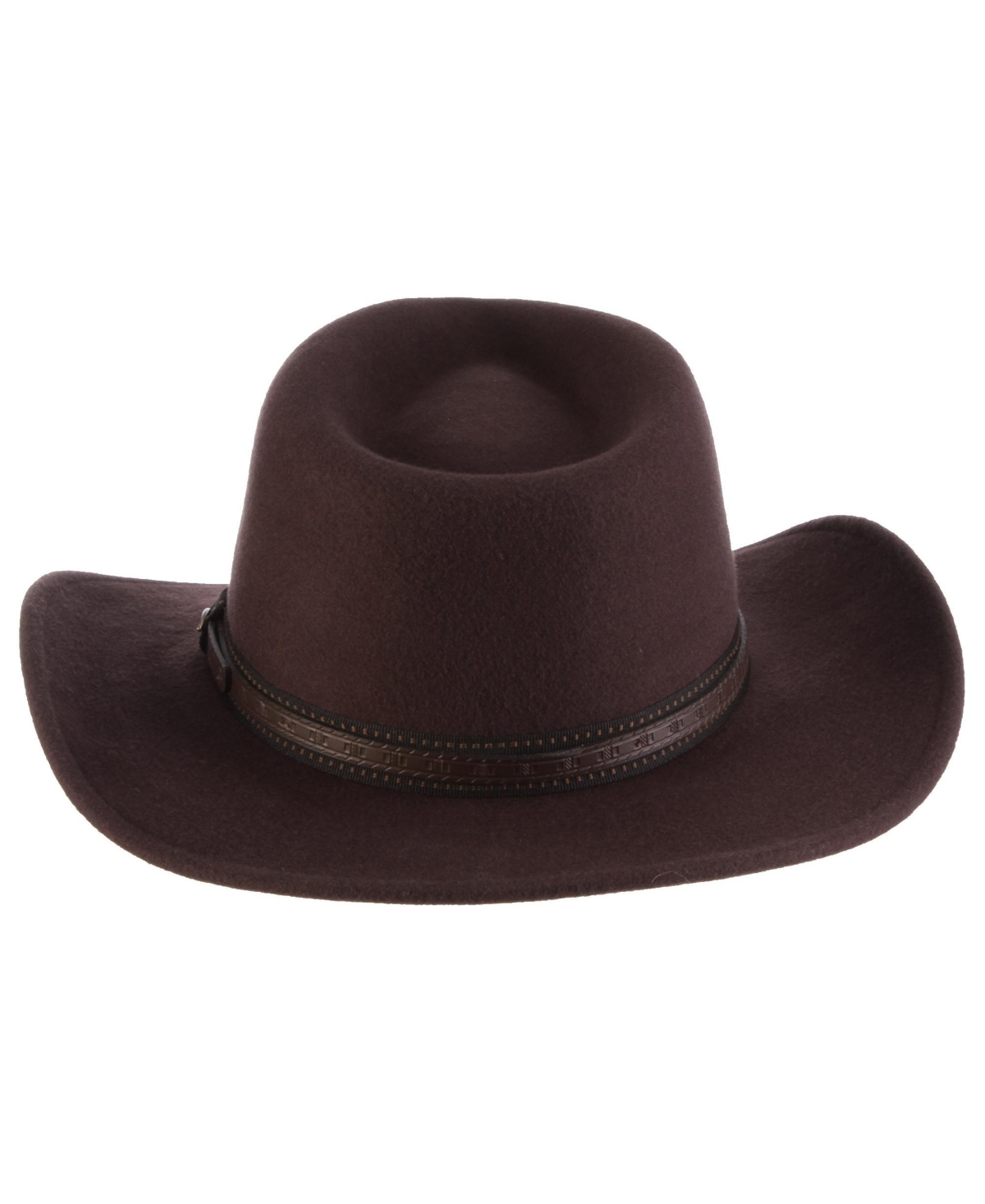 Scala Men's Felt Outback Overlay Hat In Brown