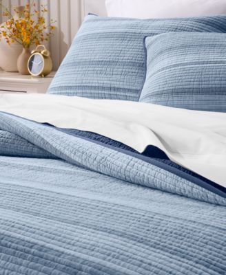 Textured Yarn Dye 3-Pc. Quilt Set, Full/Queen, Macy's Exclusive
