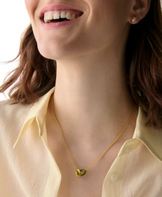 Gold-Tone Interlock Pendant Necklace, 16" + 3" extender