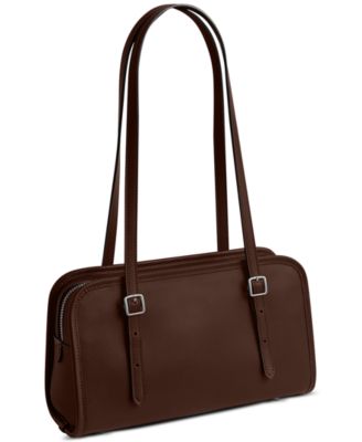 Swing Zip Small Leather Shoulder Bag