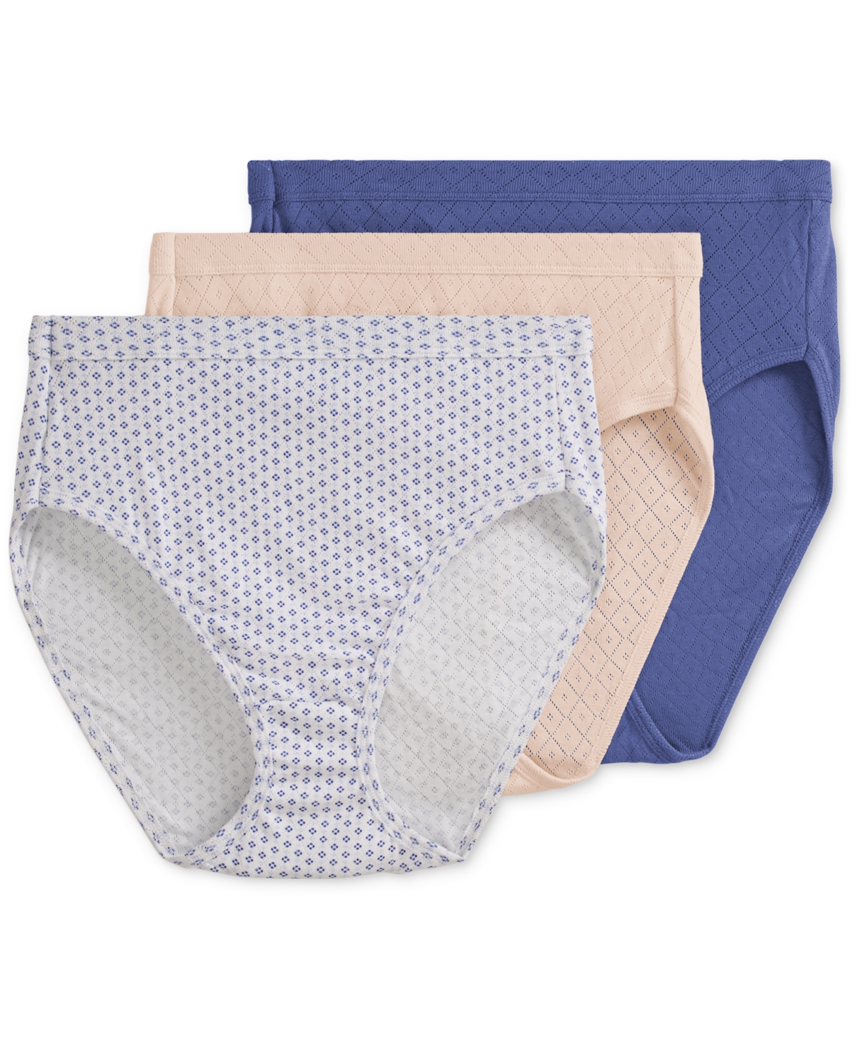 Jockey Elance Cotton French Cut Underwear 3-Pk 1541, Extended Sizes