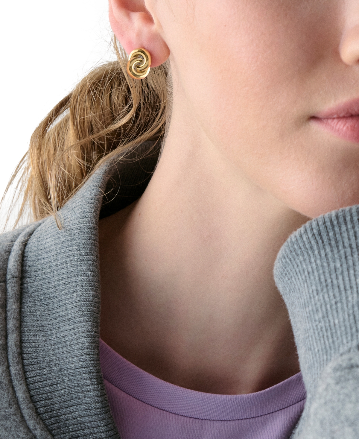 Kate Spade Two-tone Interlock Stud Earrings In Multi