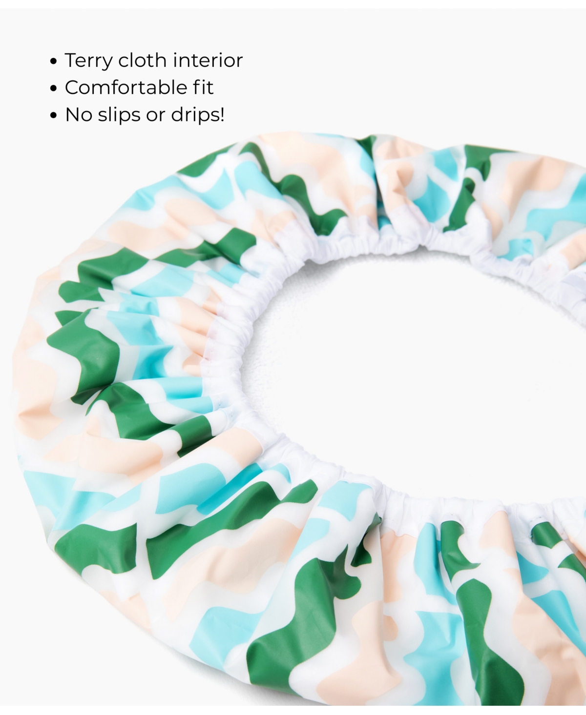 Swair Terry Lined Shower Cap In Multi