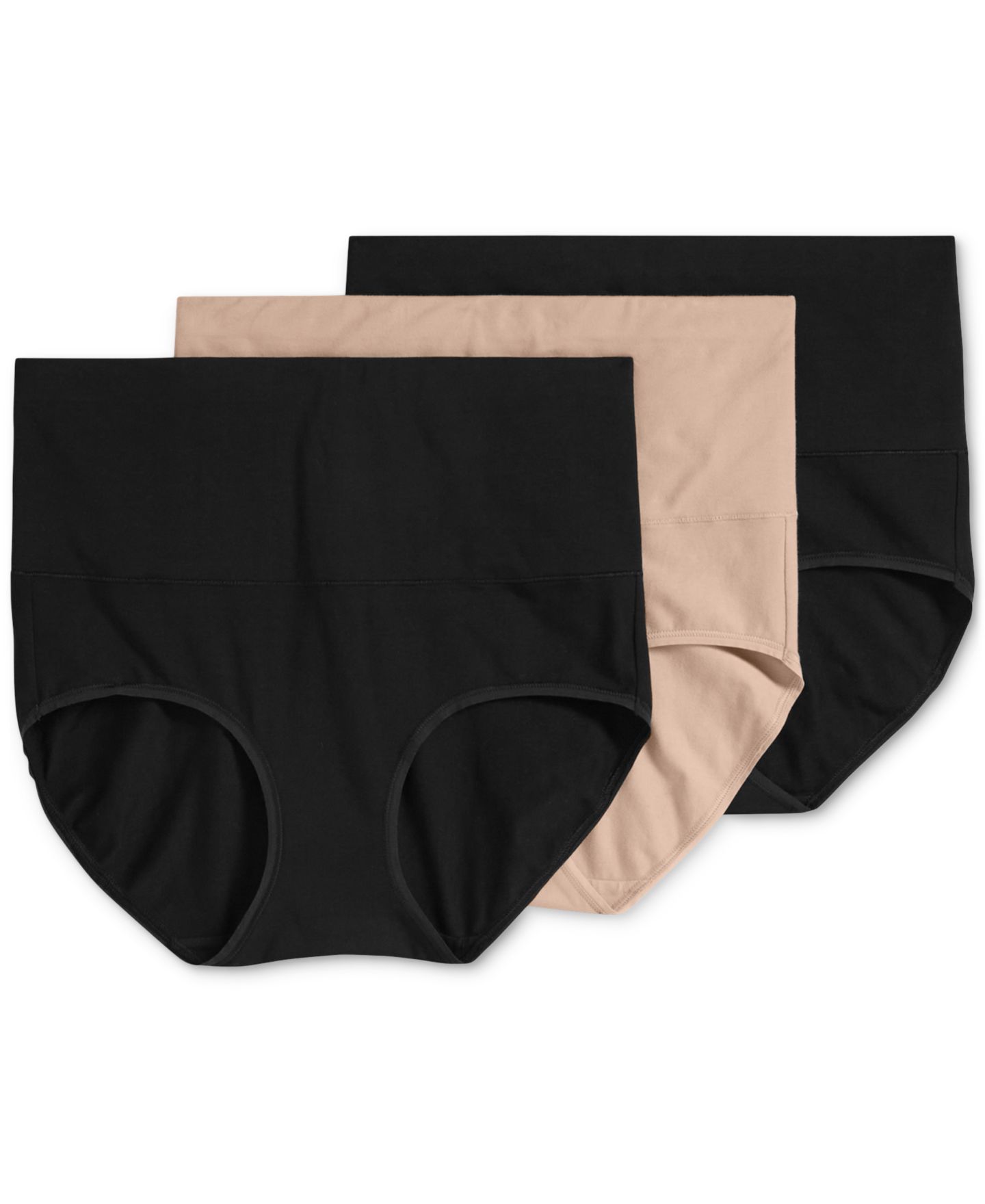Трусы-брифы Skimmies® Smoothing, хлопок, 3 шт. — Jockey, цвет: Чёрный — фото 4