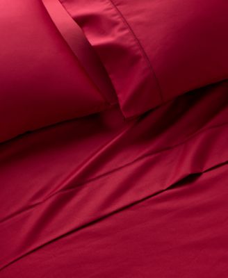 Solid 550 Thread Count 100% Cotton 3-Pc. Sheet Set, Twin, Exclusively at Macy’s