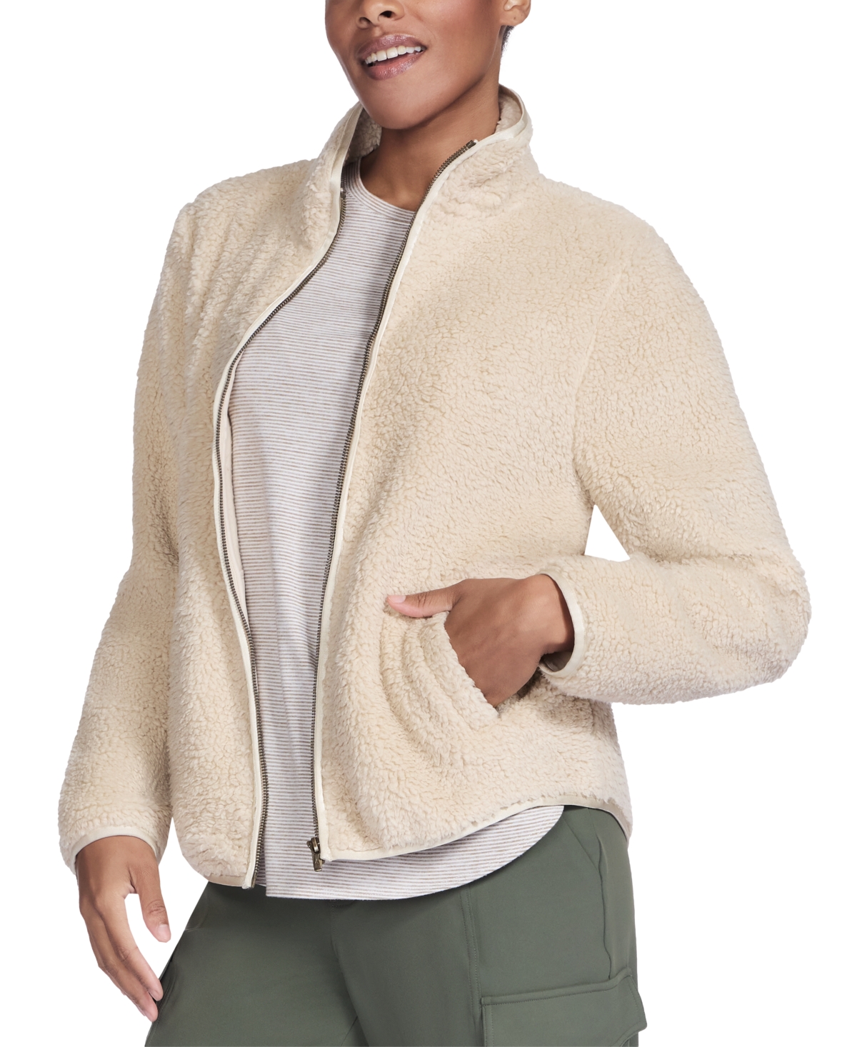 Skechers Women's Oversized Sherpa Jacket