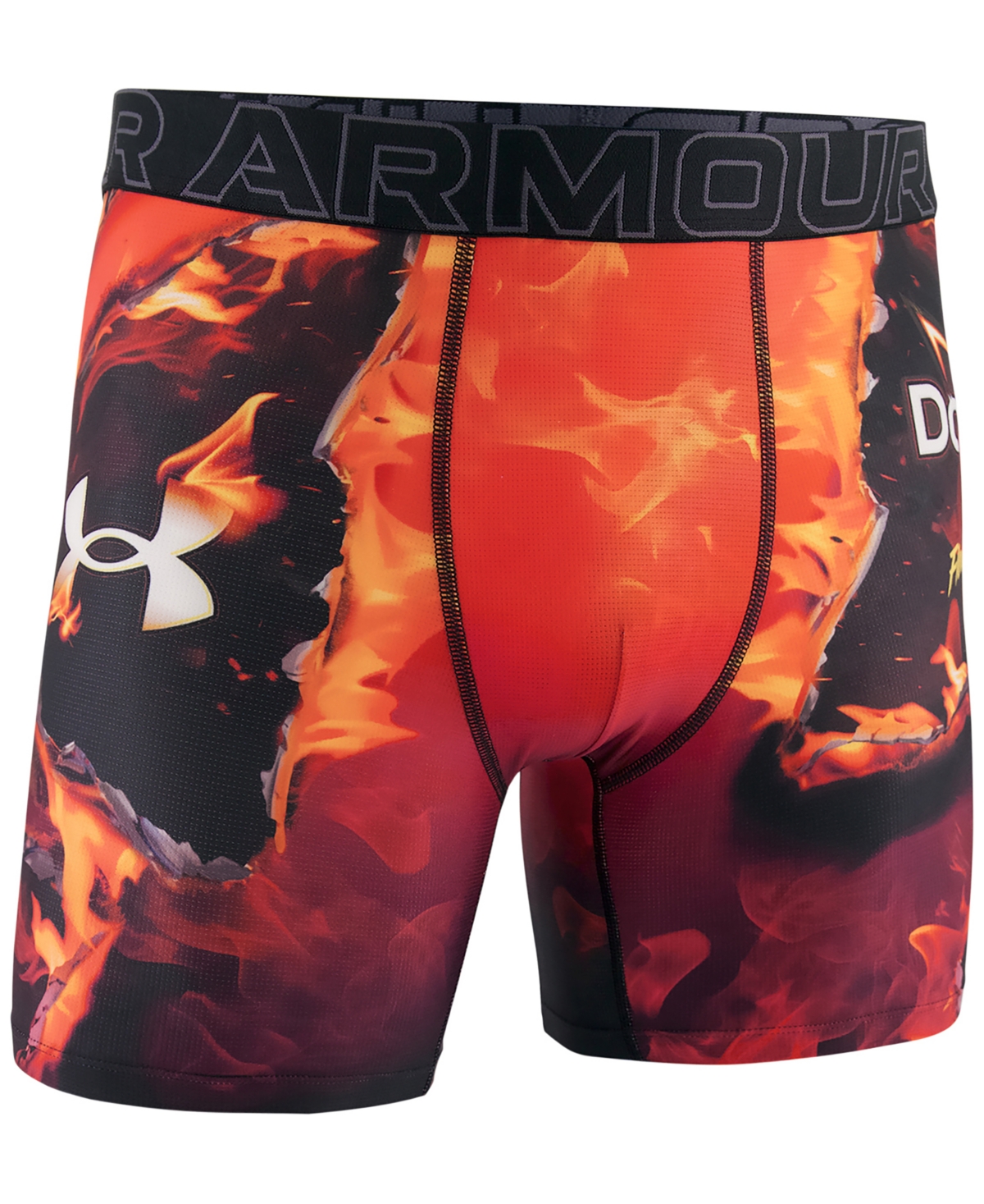 Under Armour Men's Doritos Printed Performance Tech Mesh 6" Boxer Briefs In Orange