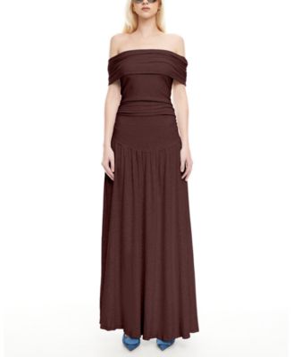 Lioness - Women's Field Of Dreams Off-The-Shoulder Maxi Dress