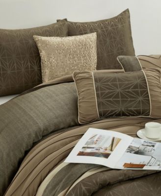 Trinity Geometric 9-Pc. Comforter Set, California King