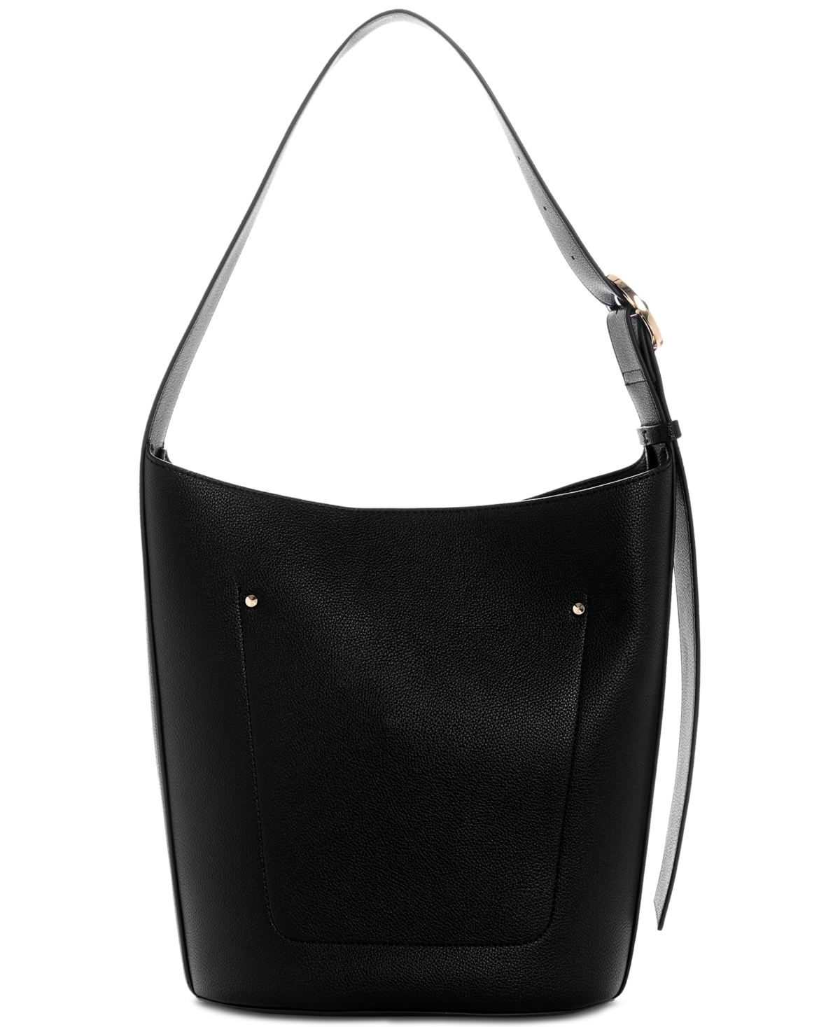 Guess Meridian Ii Medium Bucket Bag In Black