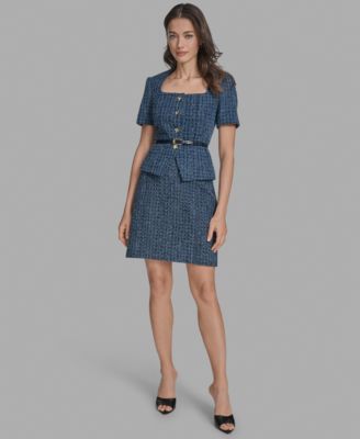 Women's Short-Sleeve Button-Front Jacket