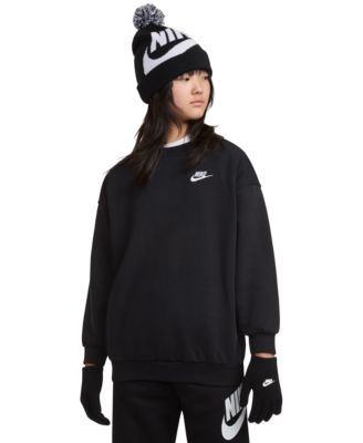 Big Boys 2-Piece Swoosh Beanie and Gloves Set