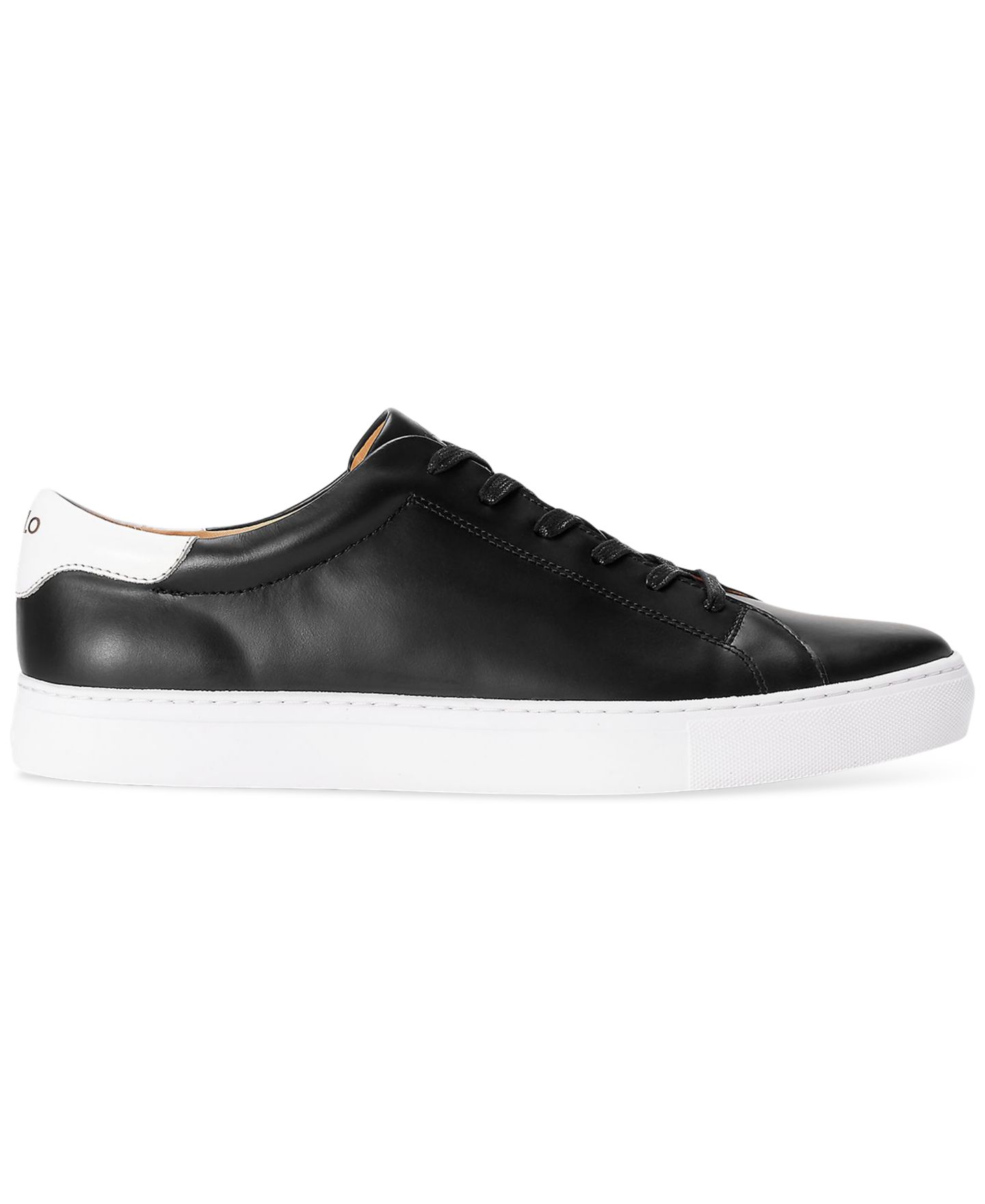 Мужские кроссовки Polo Ralph Lauren Jermain II Leather, цвет: Чёрный — фото 4