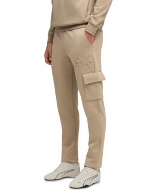 Puma - Men's ESS Regular-Fit Logo Embossed Fleece Cargo Pants
