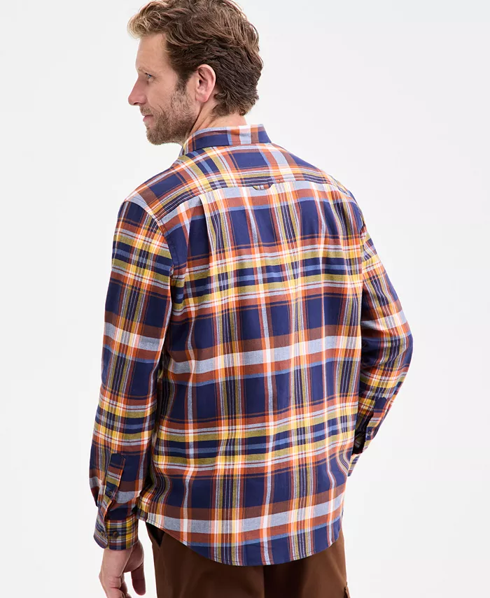 Men's Brushed Cotton Button-Down Shirt - thumbnail 4