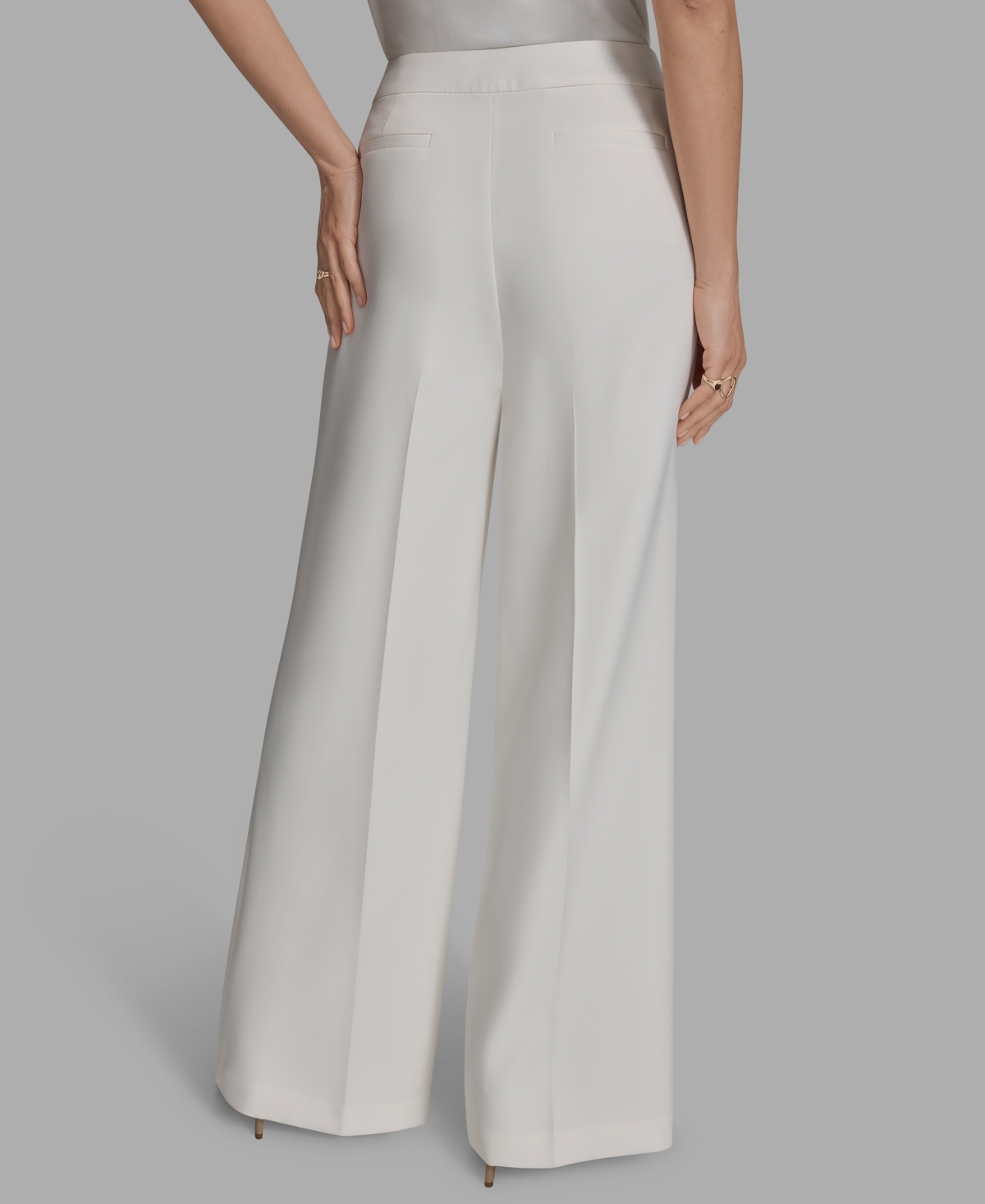 Bcbg Women's Pleated Wide Leg Pants
