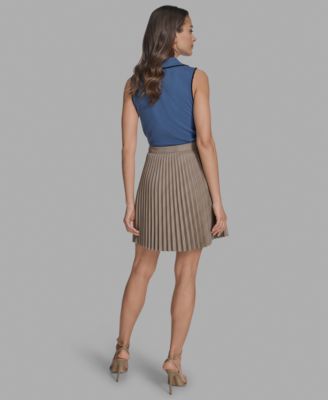 Women's Pleated A-Line Skirt