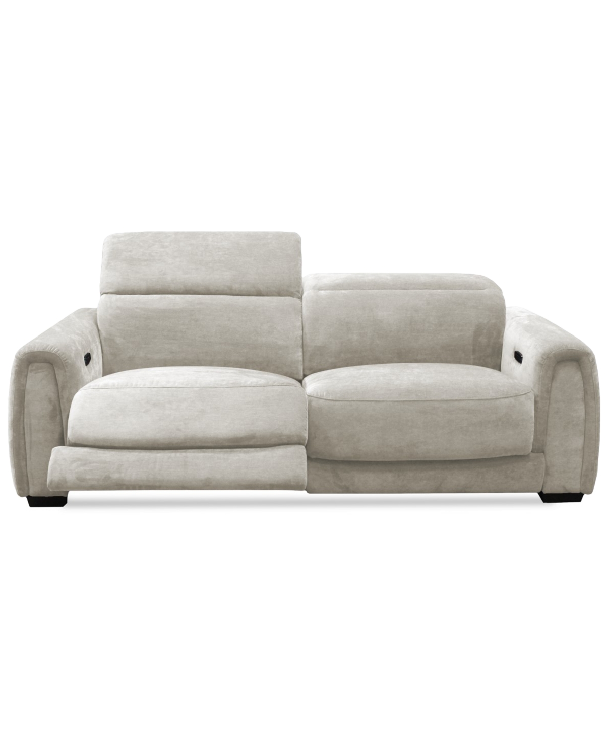 Macy's Brownell 2-pc.sofa Sectional With 2 Power Motion Chairs, Exclusively At  In Gray