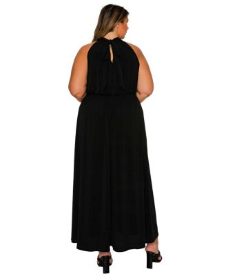 Women's Plus Size Cassia Halter Neck Dress