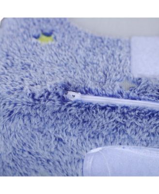 2 in 1 Kids Sofa Chair, Toddler Couch with Glow in The Dark Cosmic Patten, Washable Cover