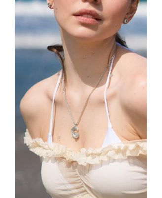 Nicole Molten C Hoop Pendant Necklace