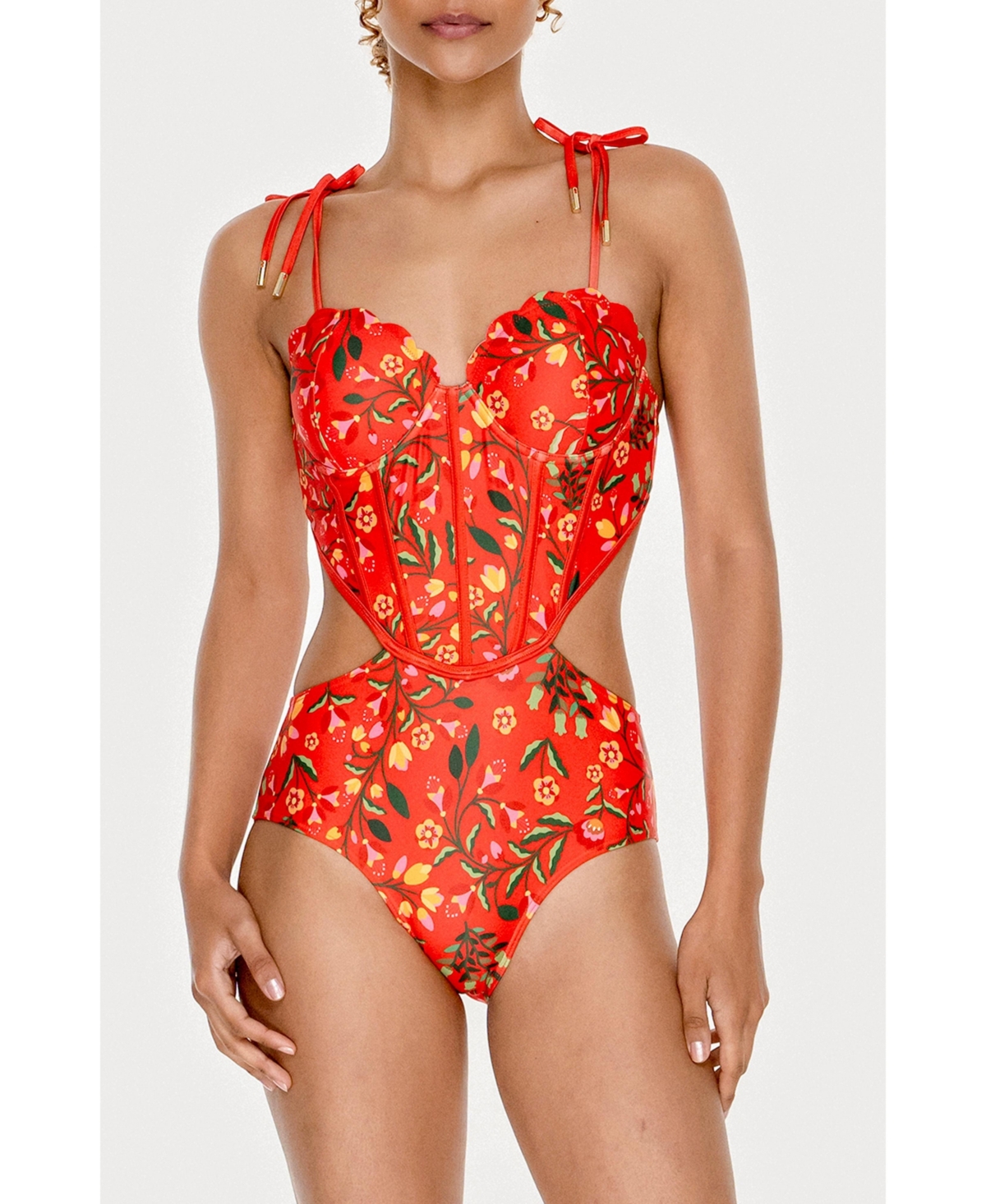 Women's Scarlet Bloom One-Piece Swimsuit