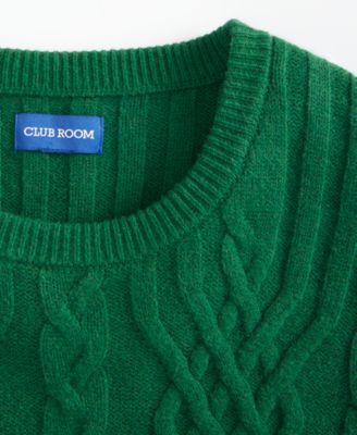 Men's Mixed Cable-Knit Crewneck Sweater, Macy's Exclusive