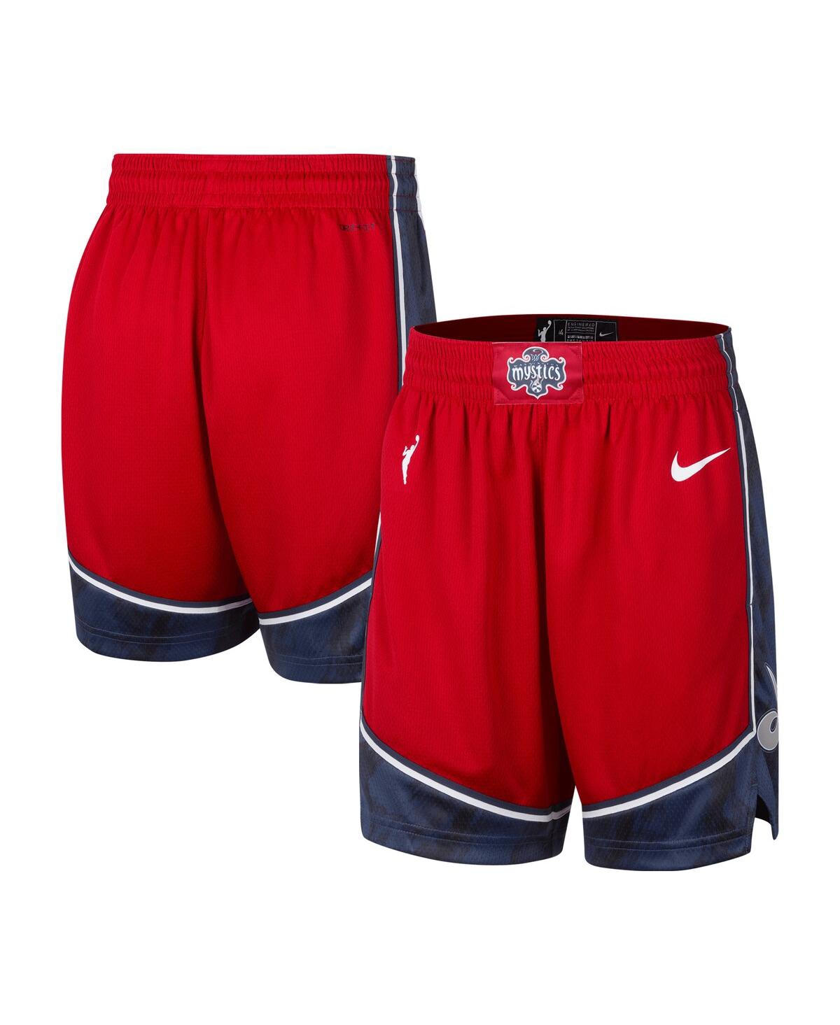 Women's Red Washington Mystics On-Court Victory Performance Shorts - Red