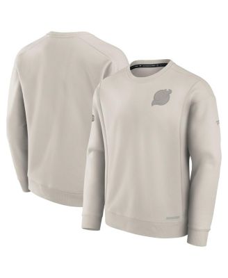Fanatics - Men's Cream New Jersey Devils Authentic Pro Road Fleece Pullover Sweatshirt
