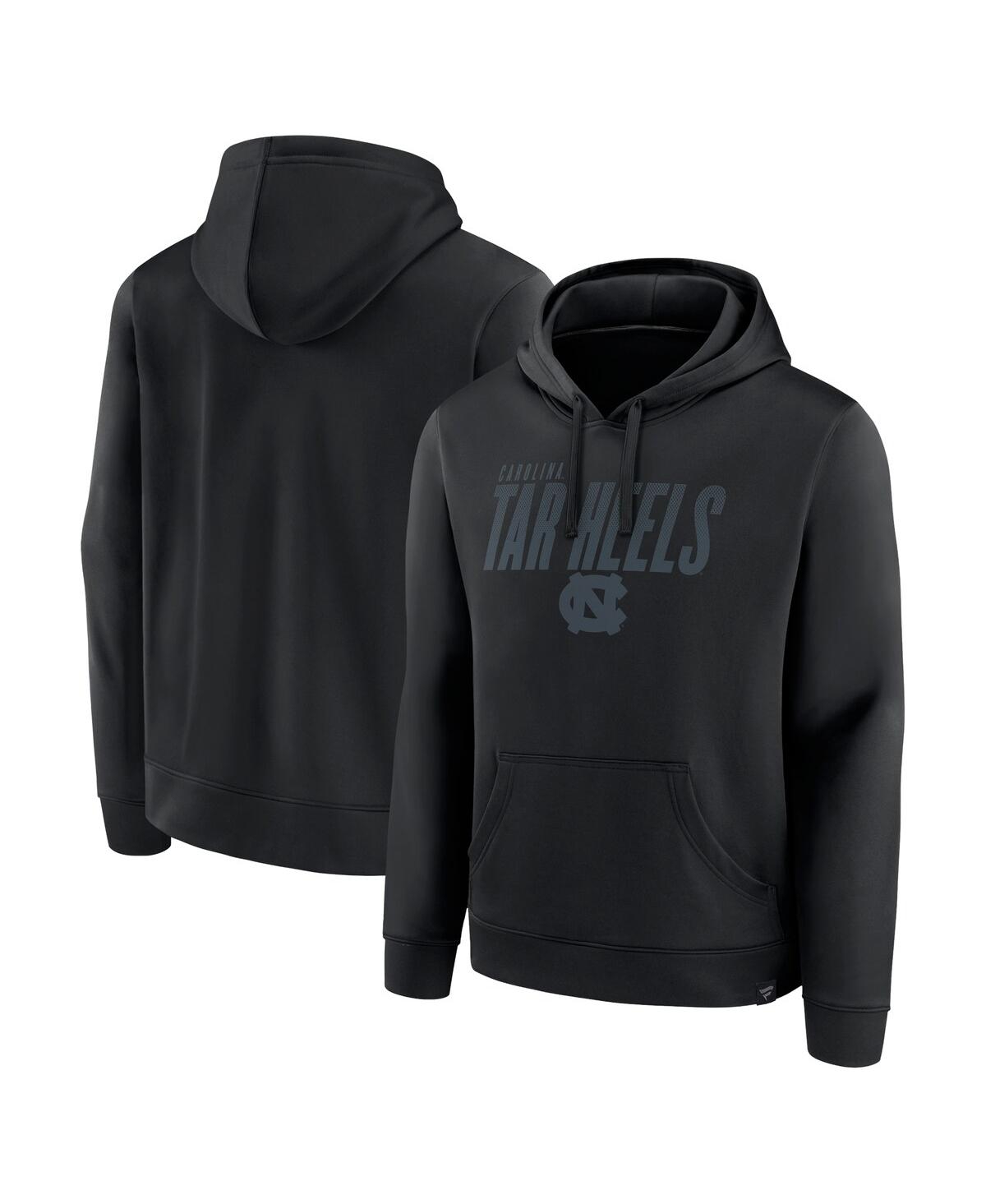 Men's Black North Carolina Tar Heels Blackout Pullover Hoodie - Black