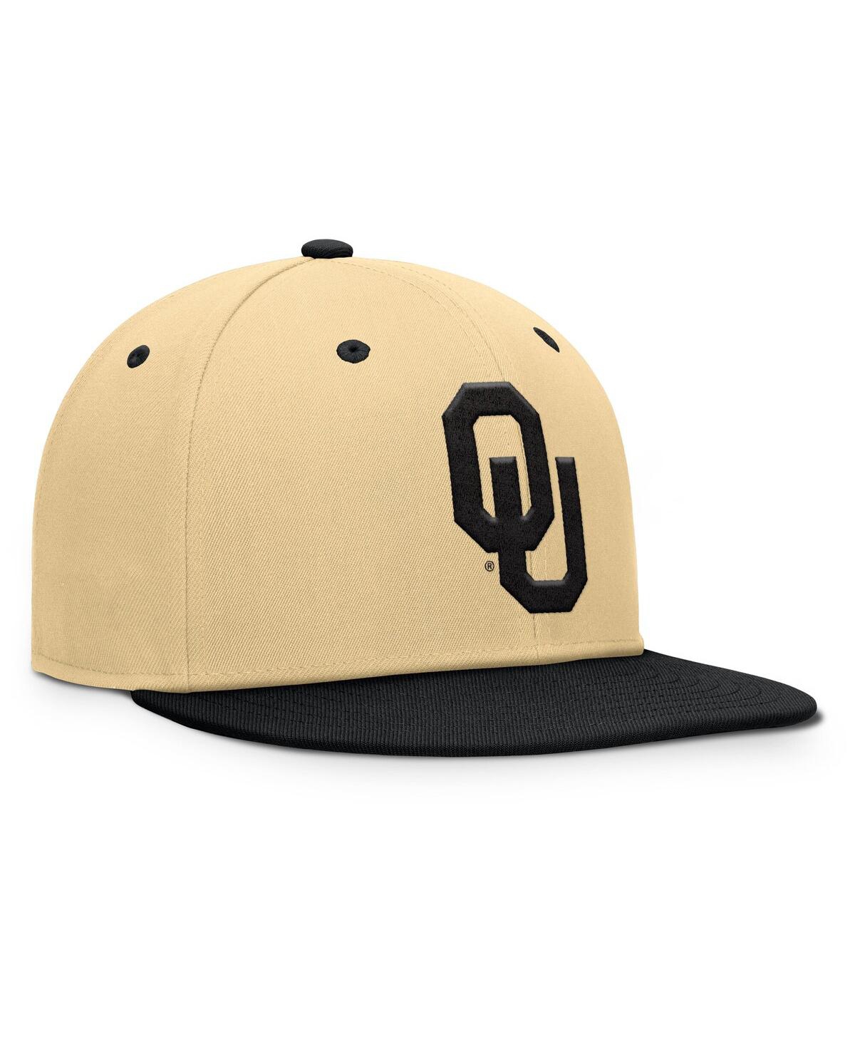 Fanatics Men's Gold/black Oklahoma Sooners Balance Fitted Hat In Multi