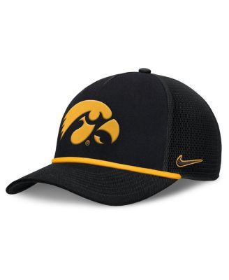 Nike - Men's Black Iowa Hawkeyes Rise Primetime Trucker Adjustable Hat