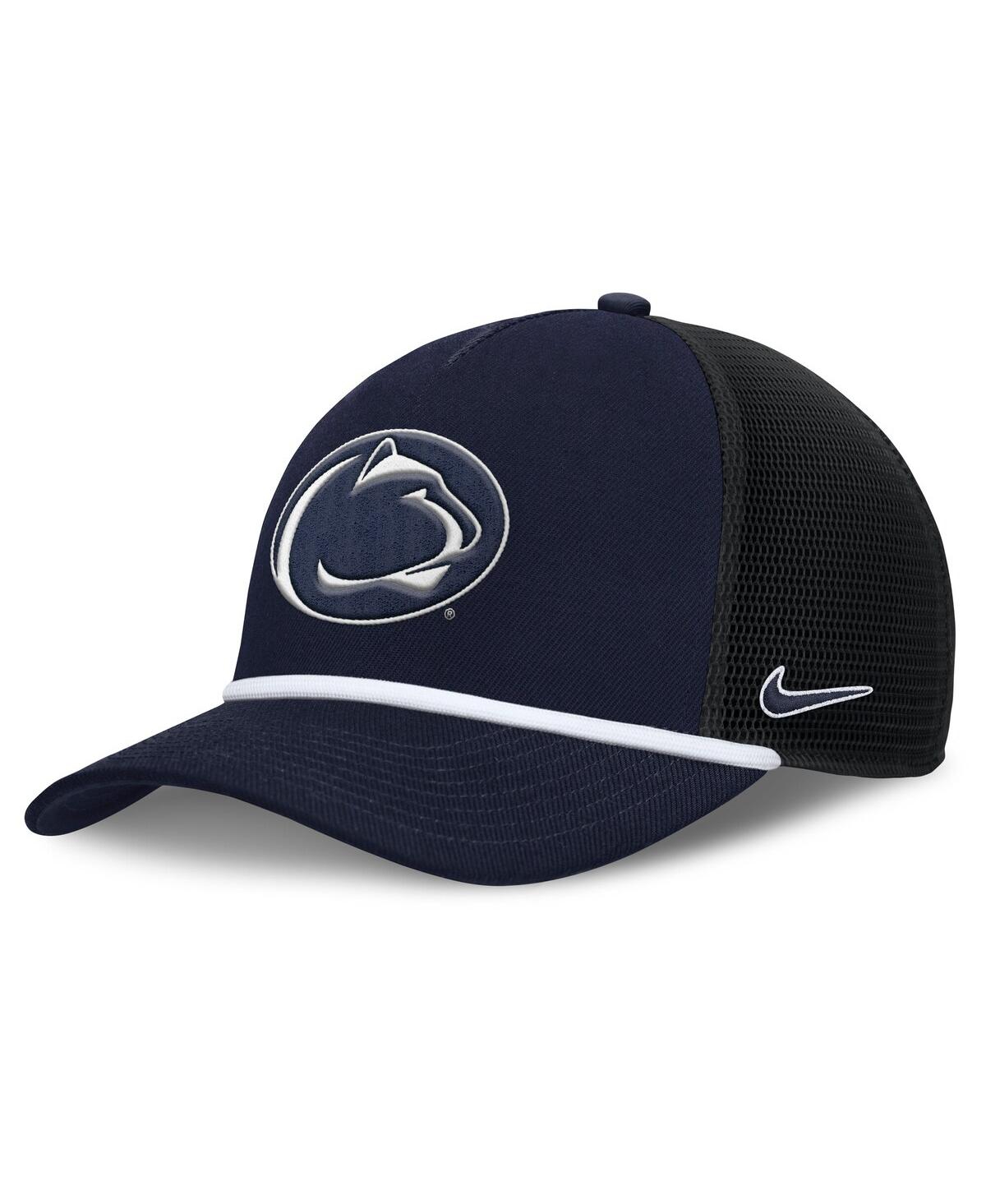 Nike Penn State Primetime Rise  Men's College Trucker Adjustable Hat In Blue