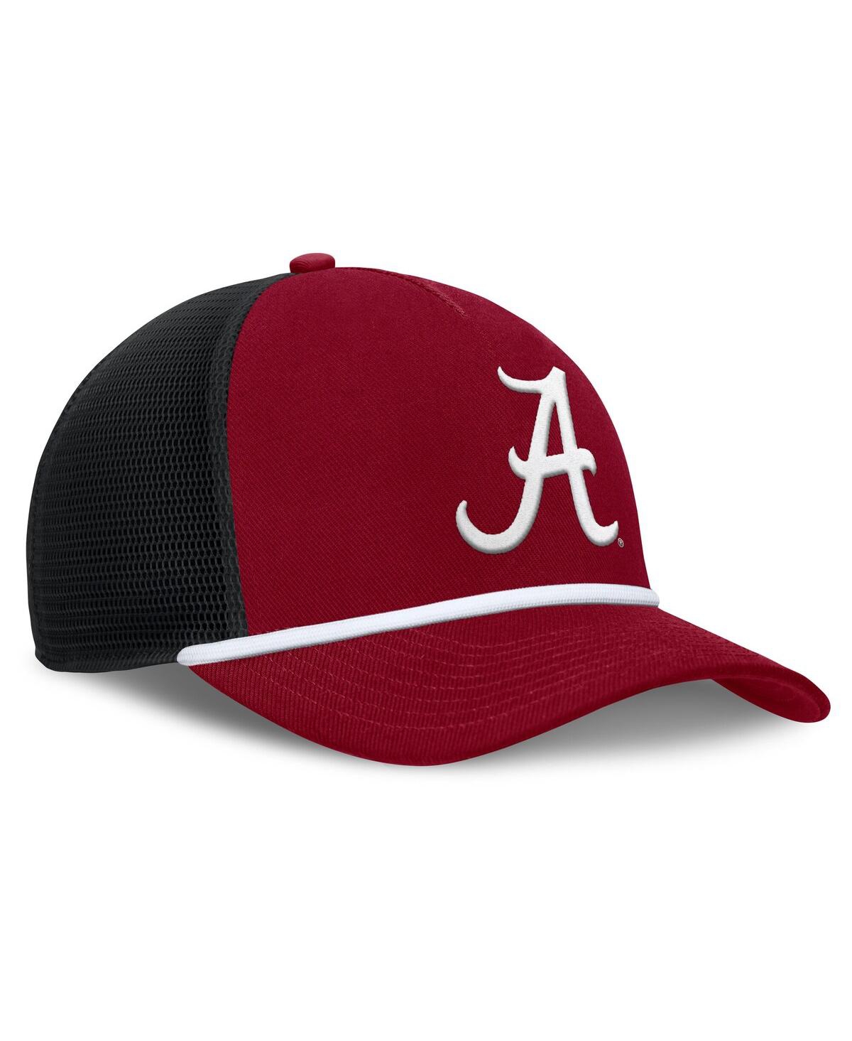 Nike Men's Crimson Alabama Crimson Tide Rise Primetime Trucker Adjustable Hat In Red