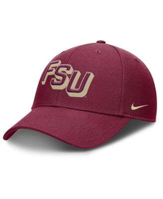 Nike - Men's Garnet Florida State Seminoles Slanted Primetime Rise Performance Adjustable Hat