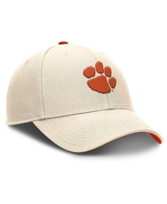 Men's Natural Clemson Tigers Rise Primetime Performance Trucker Adjustable Hat