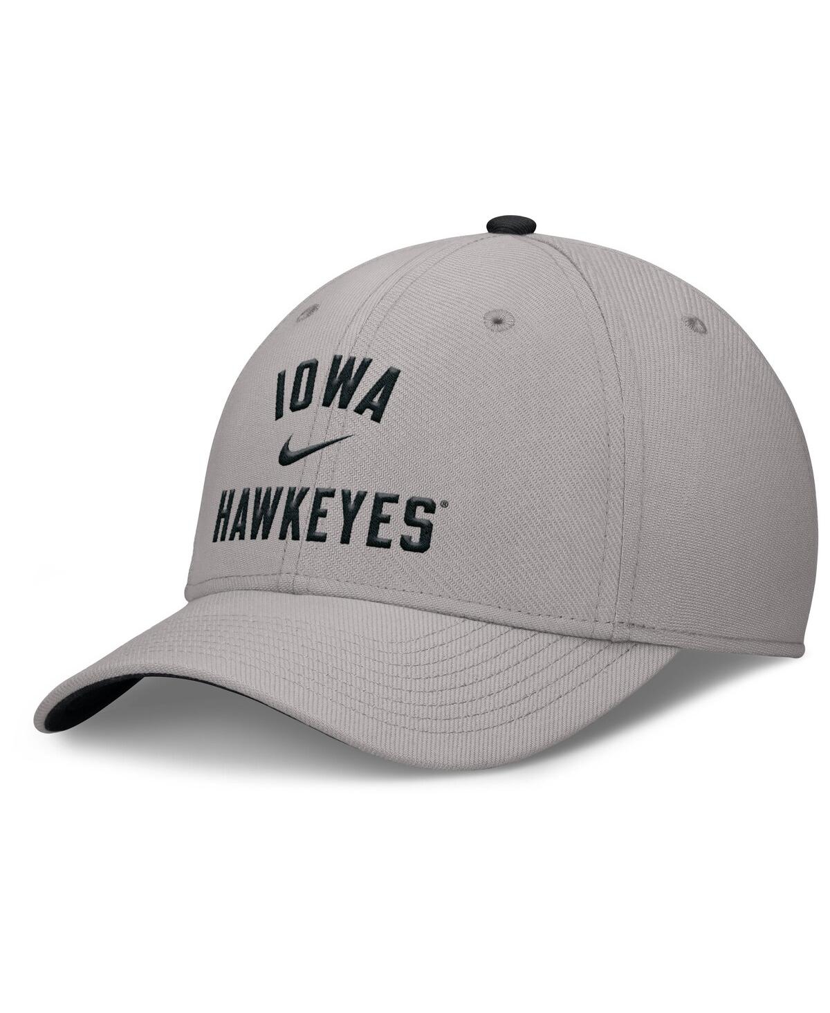 Nike Men's Gray Iowa Hawkeyes Rise Prep Performance Flex Hat In Gray