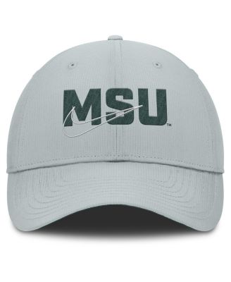 Men's Gray Michigan State Spartans Club Prep Performance Adjustable Hat