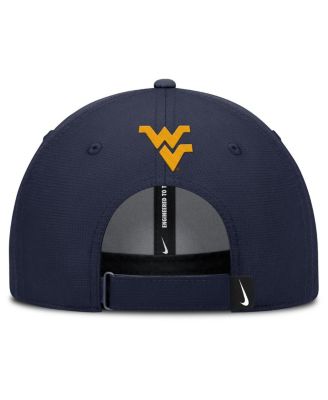 Men's Navy West Virginia Mountaineers Club Prep Performance Adjustable Hat