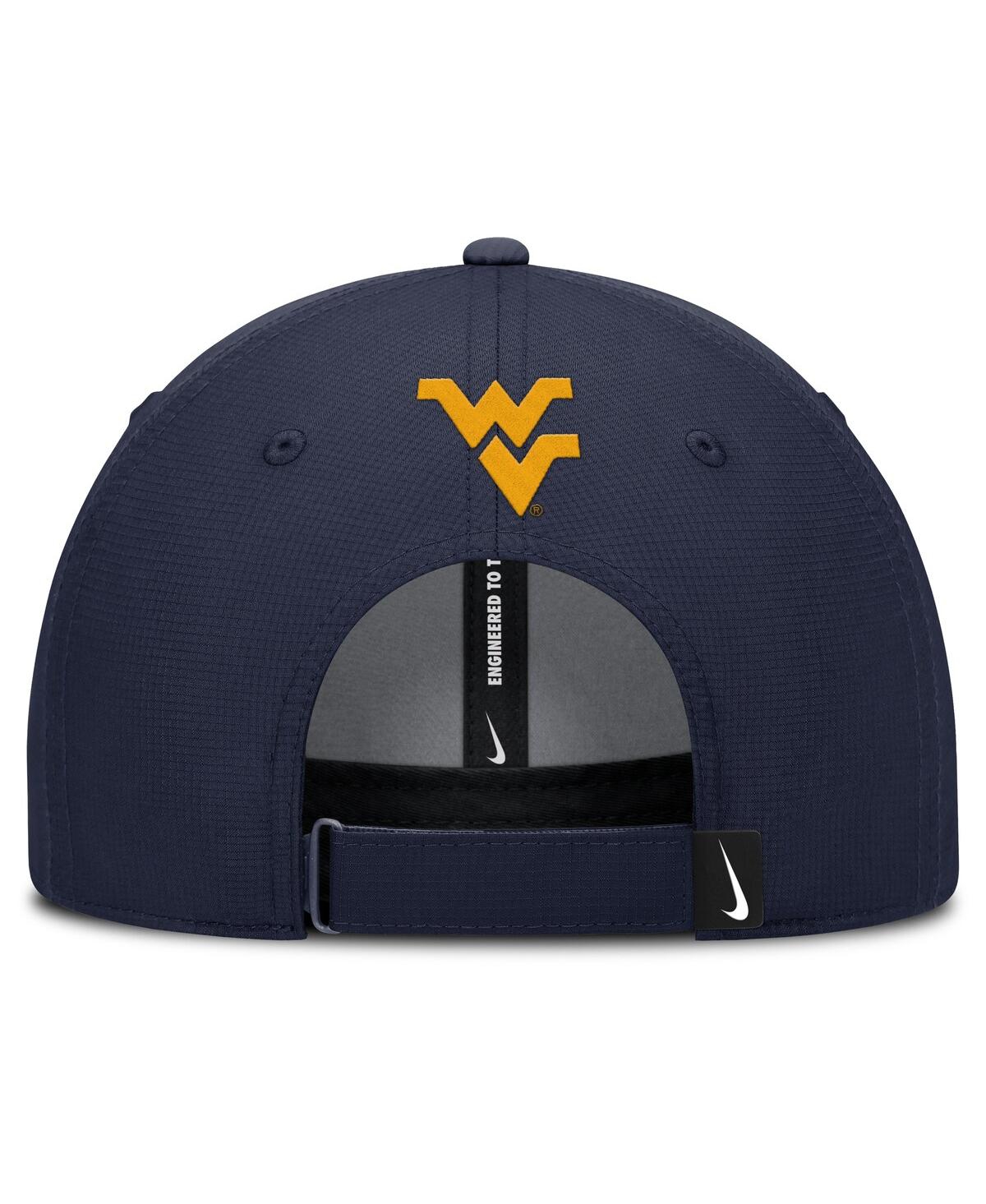 Nike Men's Navy West Virginia Mountaineers Club Prep Performance Adjustable Hat In Blue