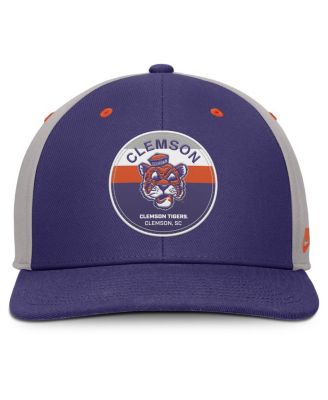 Men's Purple/Gray Clemson Tigers Prep Pro Performance Snapback Hat