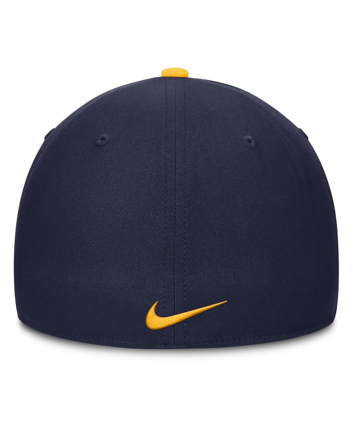 Nike Men's Gold/navy West Virginia Mountaineers 2025 Sideline Rise Local Performance Flex Hat In Multi