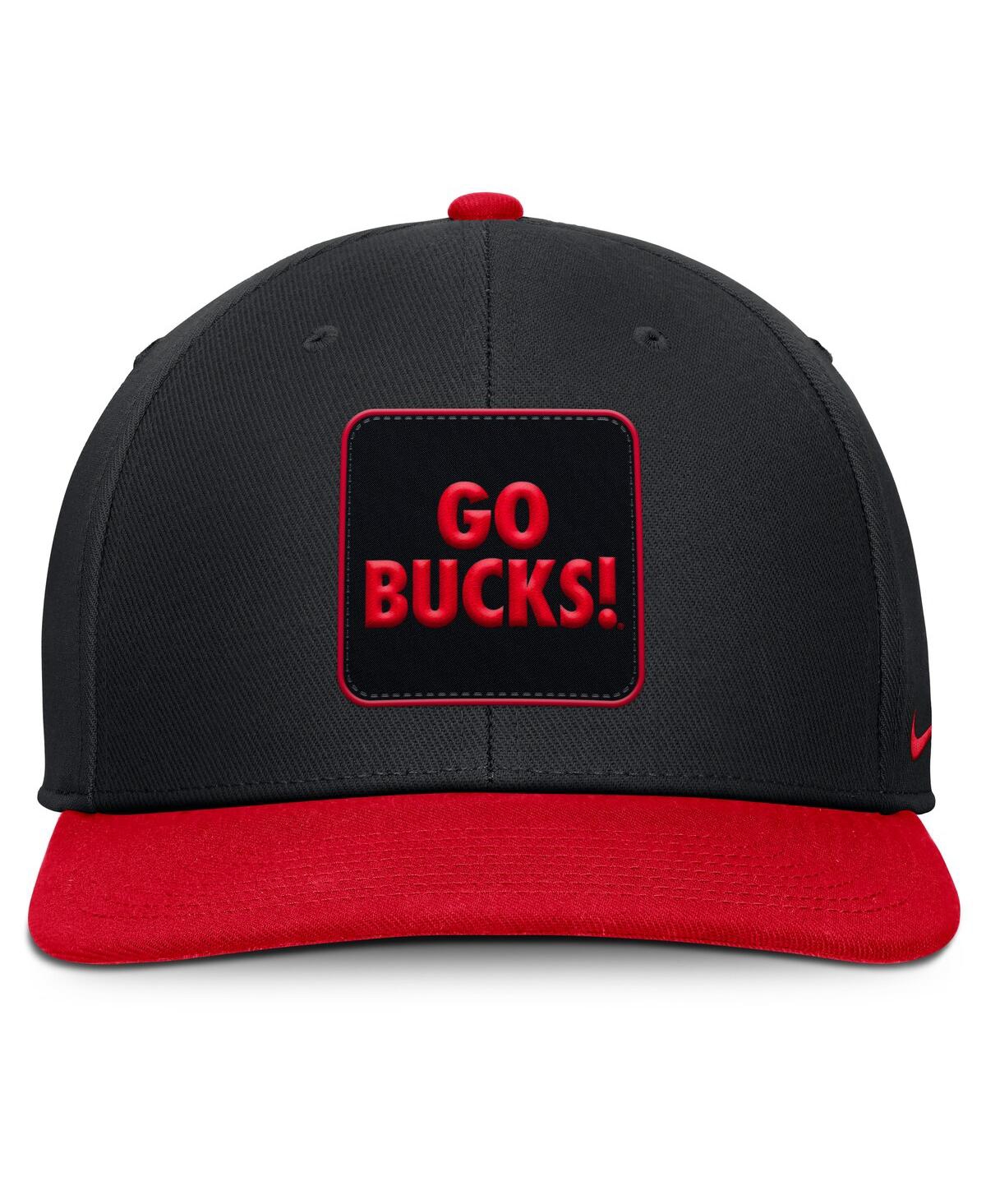 Nike Men's Black/scarlet Ohio State Buckeyes 2025 Sideline Campus Pro Local Snapback Hat In Multi
