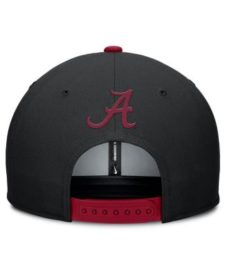 Men's Black/Crimson Alabama Crimson Tide 2025 Sideline Campus Pro Local Snapback Hat
